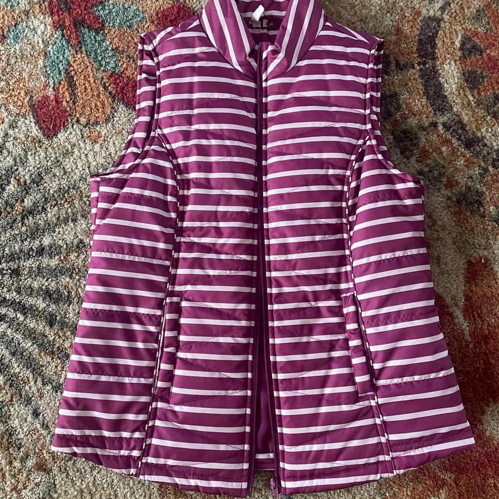 Red Camel Striped Vest